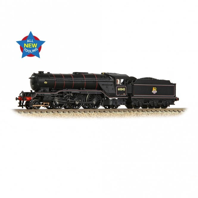 Graham Farish LNER V2 60845 BR Lined Black (Early Emblem)  (N)
