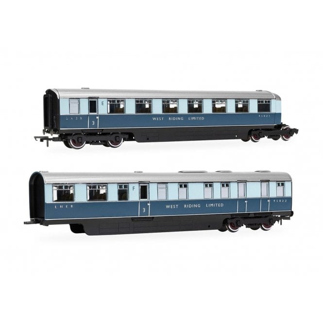 Hornby LNER 'West Riding Limited' Open Third & Kitchen Third Pack