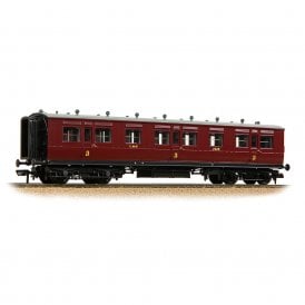 LNWR 50ft Arc Roof TC LMS Crimson Lake '2326'