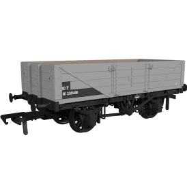 Rapido UK LNWR D84 4-Plank Open BR freight grey 'M230481'