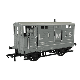 LNWR Dia17b Brake Van LMS (pre-36) Grey No.135554