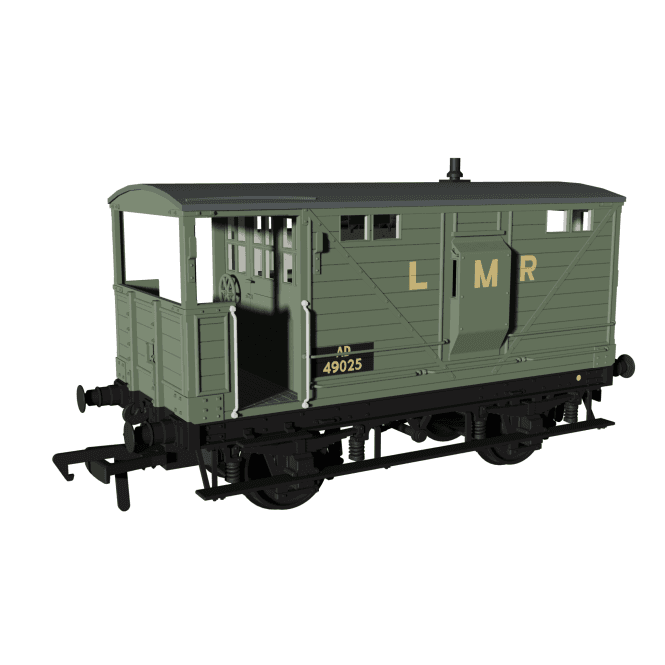 Rapido UK LNWR Dia17b Brake Van Longmoor Military Railway No.AD49025