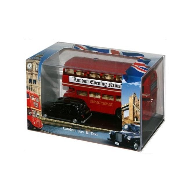 Oxford Diecast London Bus & Taxi Set (1:76)