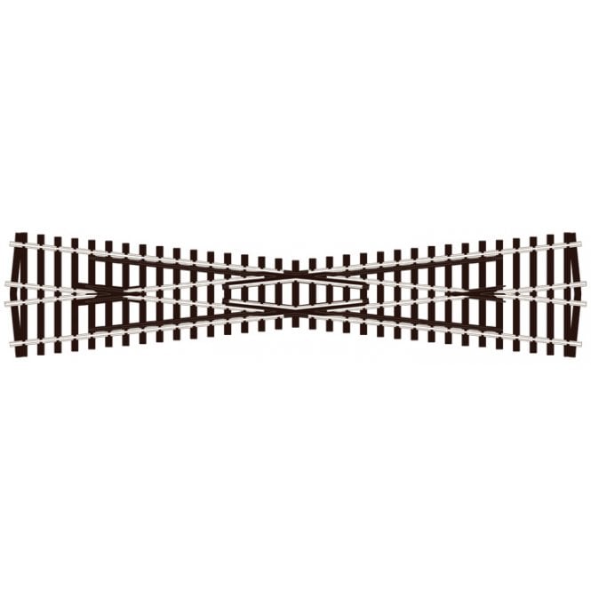 Peco Long crossing (12° angle) - Code 100 - Insulfrog