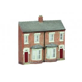 Low Relief Front Terraced Houses - Red (N)