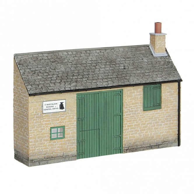 Scenecraft Low Relief Honey Stone Smithy (OO)