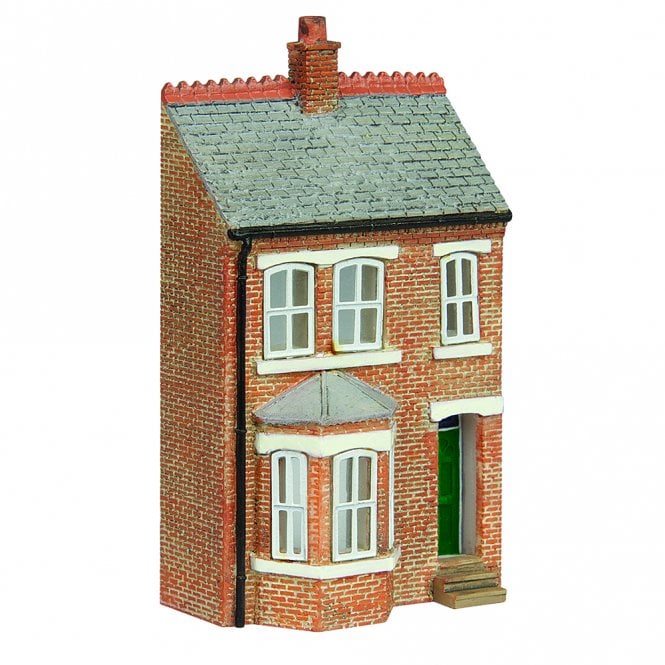 Scenecraft Low Relief Left Hand Bay Terrace - Green (N)