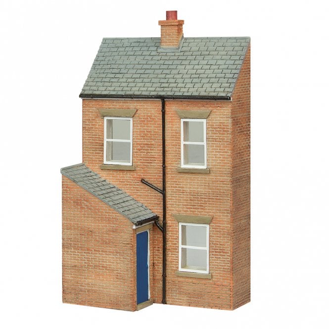 Scenecraft Low Relief Rear of Terrace (Right) Hand Door Blue (OO)