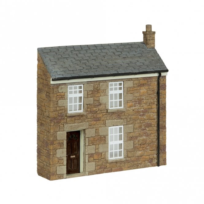 Scenecraft Low Relief Stone Terrace Left Hand Door Brown (OO)