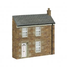 Low Relief Stone Terrace Left Hand Door White (OO)