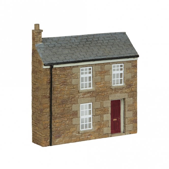 Scenecraft Low Relief Stone Terrace Right Hand Door Red (OO)