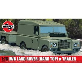 LWB Land Rover (Hard Top) & Trailer (1:76)