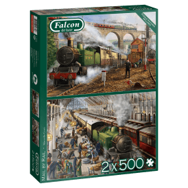 Falcon Mail by Rail 2x 500 piece jigsaw
