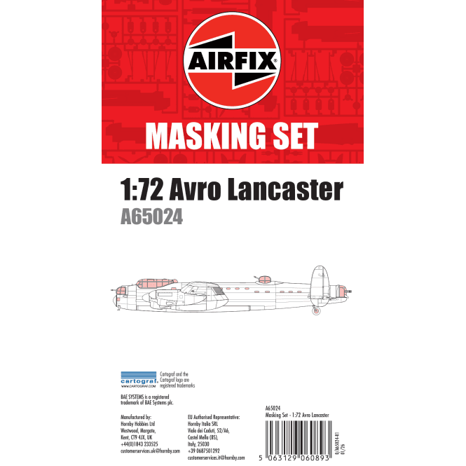 Airfix Masking Set - Avro Lancaster - 1:72 Scale
