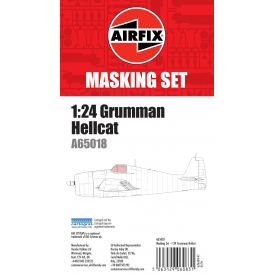Airfix Masking Set - Gumman Hellcat - 1:24 Scale