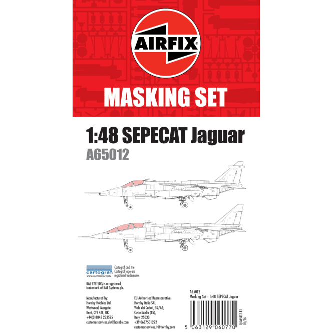 Airfix Masking Set - SEPECAT Jaguar - 1:48 Scale