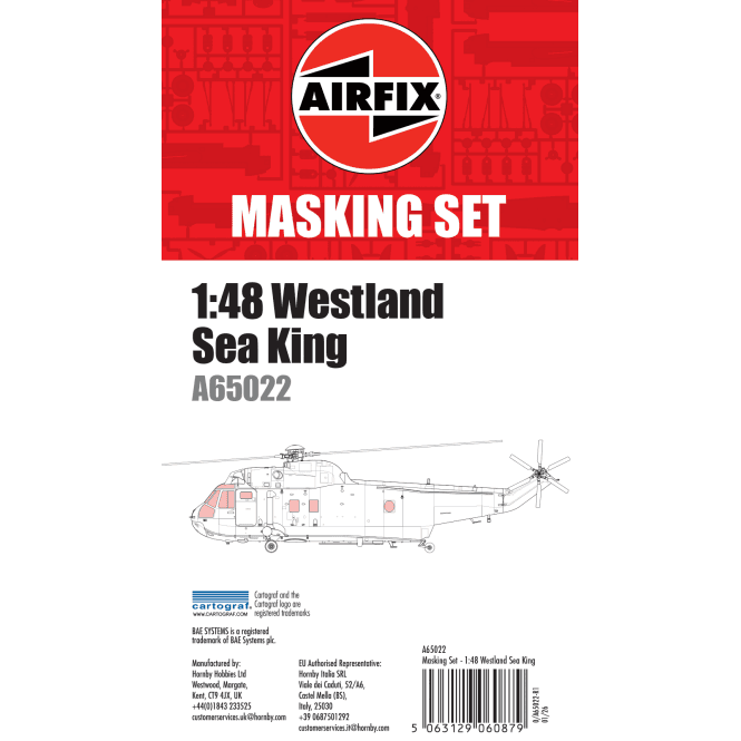 Airfix Masking Set - Westland Sea King - 1:48 Scale