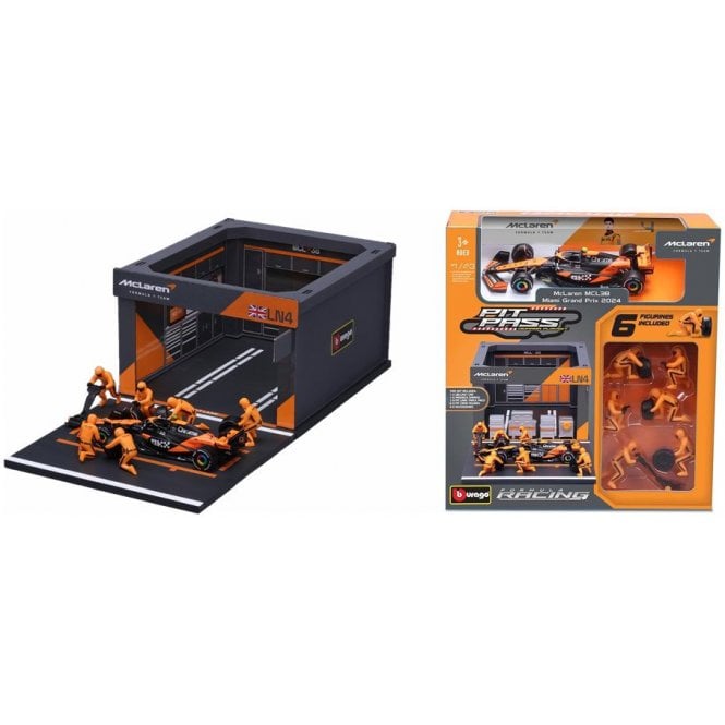 Bburago McLaren F1 MCL39 #81 Piastri 2025 Pit Pass Diorama (1:43)