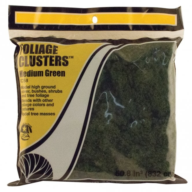 Woodland Scenics Medium Green Foliage Clusters