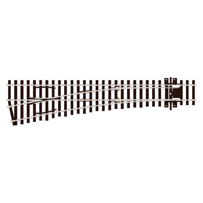 Peco Medium Radius Left Hand - Code 75 - Electrofrog