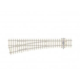 Peco Medium Radius Left Hand - Concrete Sleeper - Electrofrog