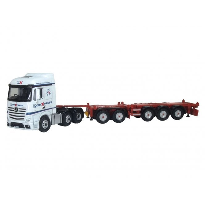 Oxford Diecast Mercedes Actros SSC D-Tec Combitrailer Port Express (1:76)