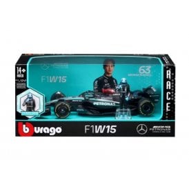 Mercedes AMG F1 W15 #63 Russell w/driver figure 2024 (1:24)