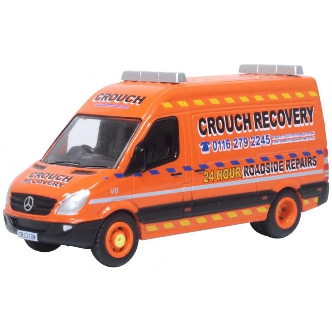 Oxford Diecast Mercedes Sprinter Van Crouch Recovery (1:76)