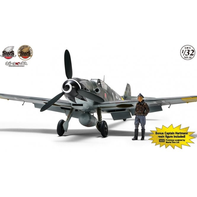 Messerschmitt 109G-14 flown by Erich Hartman (includes Figure)