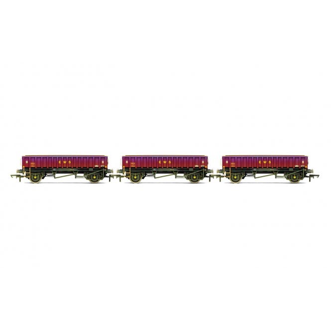 Hornby MHA Ballast Wagon, Three Pack, EWS - Era 9