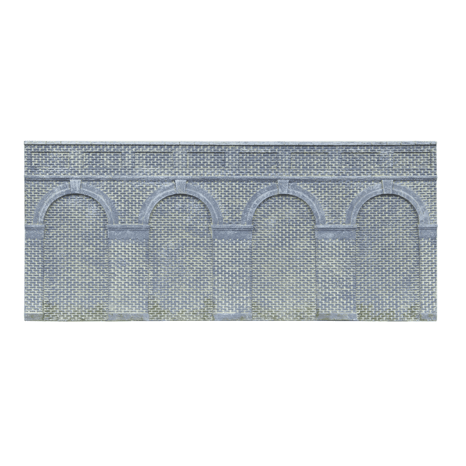 Hornby Mid Level Arched Retaining Walls x2 (Engineers Blue Brick)