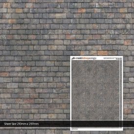 Mixed Grey Roof Slates Texture Paper (Pk of 5) (OO)