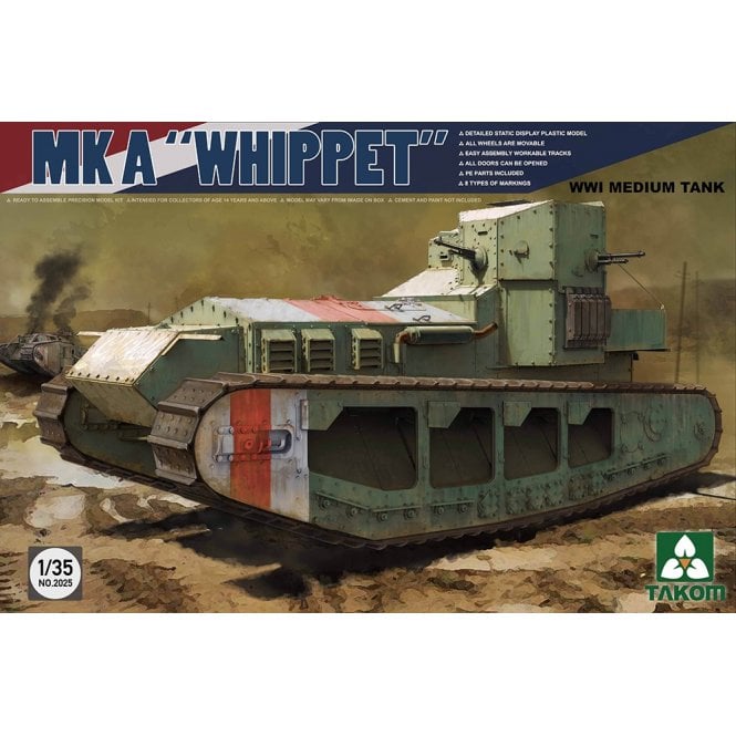 Takom Mk A Whippet - WWI Medium Tank (1:35)