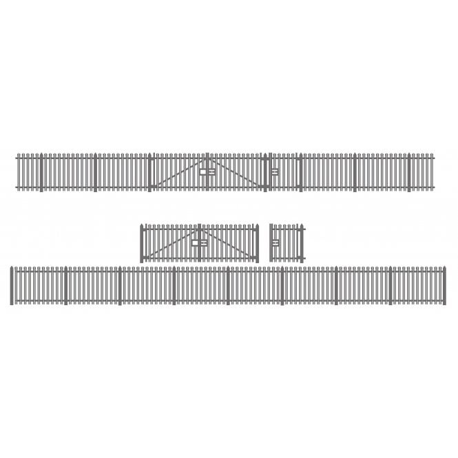 Ratio Modern Palisade Fencing with Gates (N)