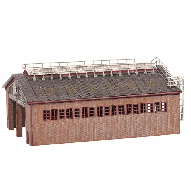 Scenecraft Modern Servicing Depot Red (N)