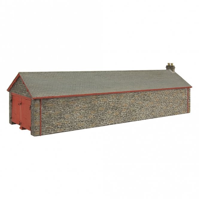 Scenecraft Narrow Gauge Boston Lodge Engine Shed Red (OO-9)