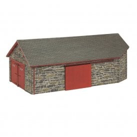 Narrow Gauge Harbour Station Goods Shed Red (OO-9)
