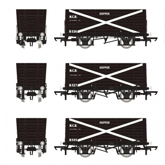 Accurascale NER 20T P7 Hopper NCB Black w/ White Cross (Triple Pack)