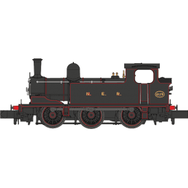 NER Class E1 (LNER J72) '2173' NER Lined Black (N)