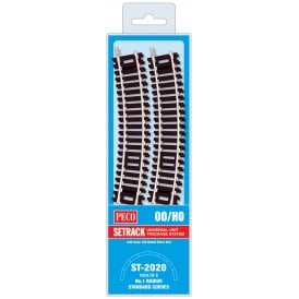 Peco No.1 Radius Standard Curve - 371mm Radius (Pack of 8)