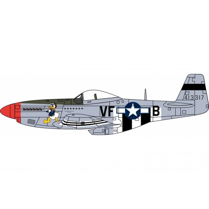 Oxford Diecast North American Mustang P51 Capt D R Emerson Debden (1:72)