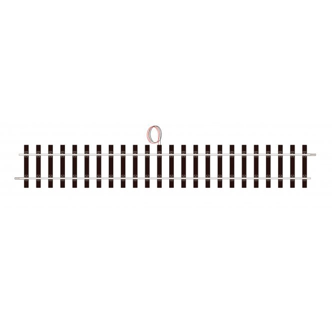 Peco O Gauge Setrack Powered Straight