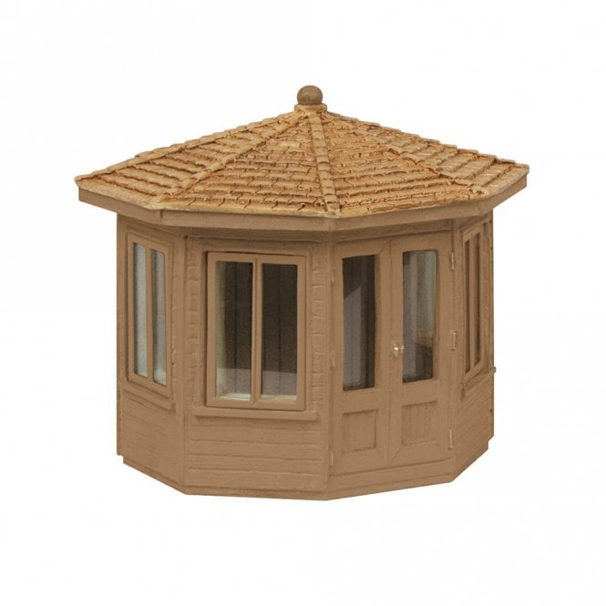 Scenecraft Octagonal Summer House - Brown (OO)