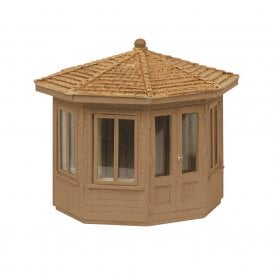Octagonal Summer House - Brown (OO)