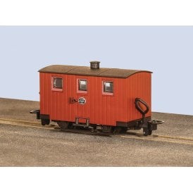 Peco OO-9 Ffestiniog 4-Wheel Quarryman Coach, Red