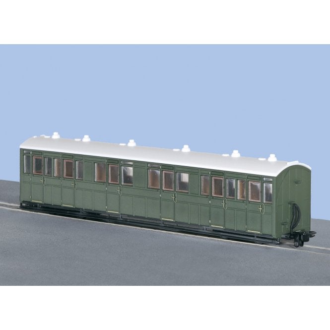 Peco OO-9 L&B Composite Coach, Unlettered Green