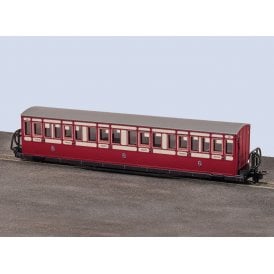 OO-9 Long 'Bowsider' Coach Red & Cream No.19