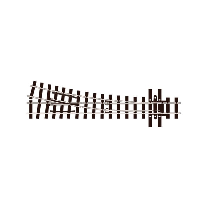 Peco OO-9 Turnout, 457mm Medium Radius, Right Hand(Mainline Sleepers)