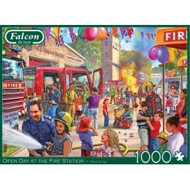 Falcon Open Day at the Fire station 1000 piece jigsaw