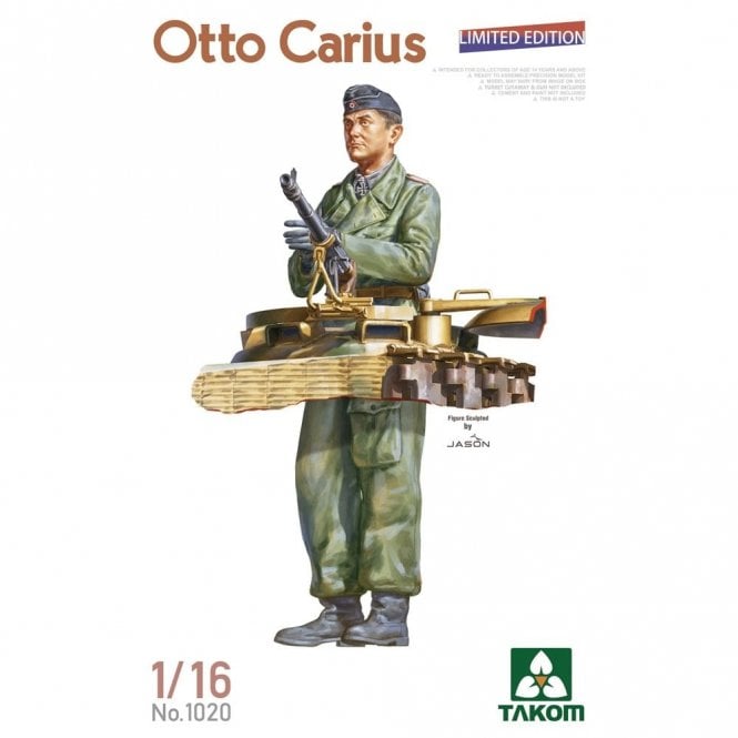 Takom Otto Carius WWII German Tank Ace (Limited Edition) (1:16)